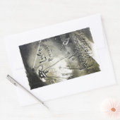 ヴィンテージオリジナルエイリアン侵入シール 長方形シール (封筒)