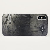 ヴィンテージオリジナルエイリアン侵入SCIfi黒グレー Case-Mate iPhoneケース (裏面(横))