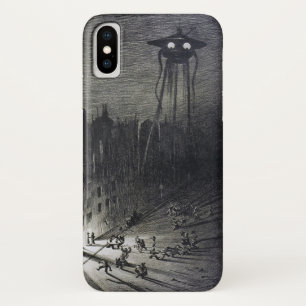 ヴィンテージオリジナルエイリアン侵入SCIfi黒グレー iPhone X ケース