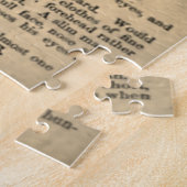 ヴィンテージオリジナルジョン・ウィルクスブース指名手配ポスター ジグソーパズル (側面)