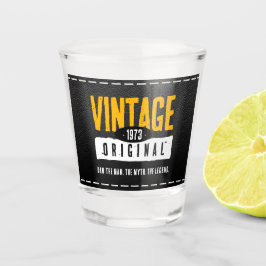 ヴィンテージオリジナルブラックレザー誕生年 ショットグラス