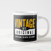 ヴィンテージオリジナルブラックレザー誕生年 ジャンボコーヒーマグカップ (右)