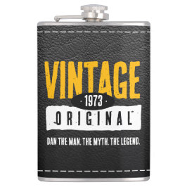 ヴィンテージオリジナルブラックレザー誕生年 フラスク