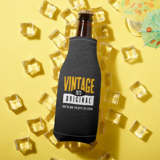 ヴィンテージオリジナルブラックレザー誕生年 ボトルクーラー (インサイチュ 夏)