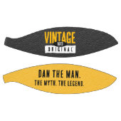 ヴィンテージオリジナルブラック&金ゴールドレザー誕生年 バスケットボール (パネル)