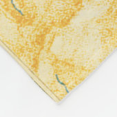 ヴィンテージオリンピアギリシャの地図(1894年) フリースブランケット (角)