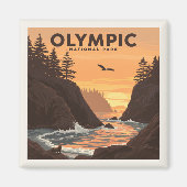 ヴィンテージオリンピック国立公園 マグネット (正面)