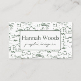 ヴィンテージオリーブグリーンハリウッドヒルズトワール 名刺