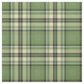 ヴィンテージオリーブグリーン格子織物 ファブリック (見本)