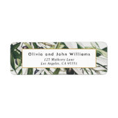 ヴィンテージオリーブブランチ差出人住所 ラベル (正面)