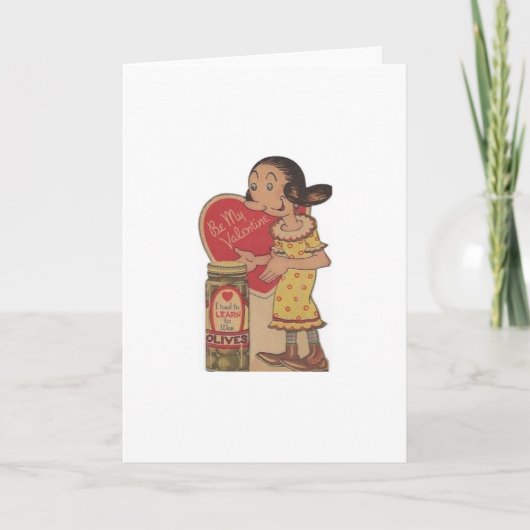 ヴィンテージオリーブ油バレンタイン シーズンカード (正面)