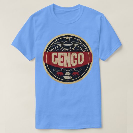 ヴィンテージオリーブ油 Tシャツ (デザイン正面)