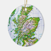 ヴィンテージオルクニー諸島の地図 セラミックオーナメント (左)