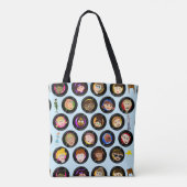 ヴィンテージオルディーズTop Hitsレトロアートレコード音楽 トートバッグ (裏面)