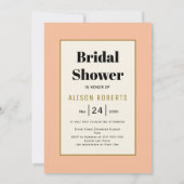 ヴィンテージオレアンダー結婚フローラブライダルシャワー 招待状 (裏面)