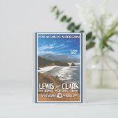 ヴィンテージオレゴンキャノンビーチ国立公園トラベル ポストカード (スタンド正面)