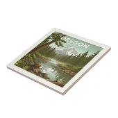 ヴィンテージオレゴン タイル (側面)