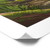 ヴィンテージオレゴン ポスター (角)