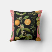 ヴィンテージオレンジとレモンのアクセント クッション (裏面)