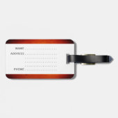 ヴィンテージオレンジの世界地図 ラゲッジタグ (裏面横)