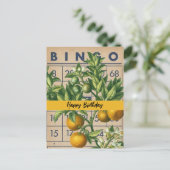 ヴィンテージオレンジの誕生日 ポストカード (スタンド正面)