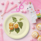 ヴィンテージオレンジアプリコッツウォーターカラースケッチ ペーパープレート (パーティー)