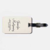 ヴィンテージオレンジアプリコッツウォーターカラースケッチ ラゲッジタグ (裏面横)