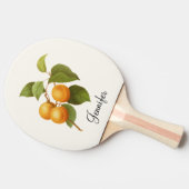 ヴィンテージオレンジアプリコッツウォーターカラースケッチ 卓球ラケット (横)