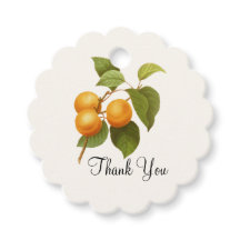 ヴィンテージオレンジアプリコット水彩ありがとう