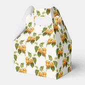 ヴィンテージオレンジアプリコット水彩模様 フェイバーボックス (裏面サイド)