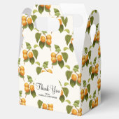 ヴィンテージオレンジアプリコット水彩模様 フェイバーボックス (オープン)