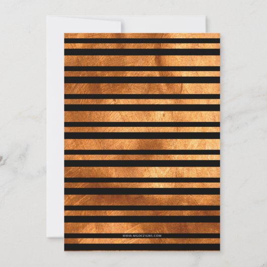 ヴィンテージオレンジカブトムシ気球が卒業で運転 招待状 (裏面)