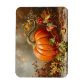 ヴィンテージオレンジカボチャ絵を描の マグネット (縦)