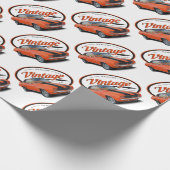 ヴィンテージオレンジカマロ ラッピングペーパー (角)