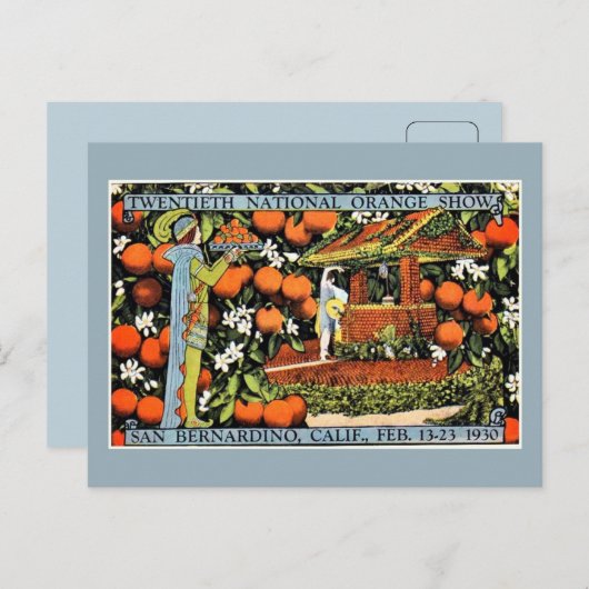 ヴィンテージオレンジショーエキスポ サンバーナーディーノ ポストカード (正面/裏面)