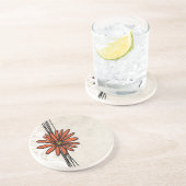 ヴィンテージオレンジデイジー コースター (側面)