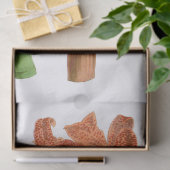 ヴィンテージオレンジパープルオーキッドフラワーティッシュペーパー 薄葉紙 (ギフト)