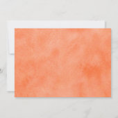 ヴィンテージオレンジピオ結婚ニーサンキューカード 招待状 (裏面)