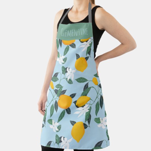 ヴィンテージオレンジフイタリアンルーツオールオーバープリント エプロン (インサイチュ)