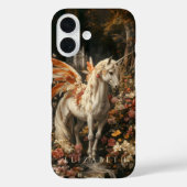 ヴィンテージオレンジフェザードフェアリーUnicornファンタジー Case-Mate iPhoneケース (裏面)