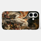 ヴィンテージオレンジフェザードフェアリーUnicornファンタジー Case-Mate iPhoneケース (裏面 (横))