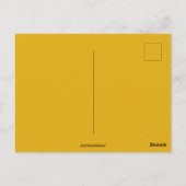 ヴィンテージオレンジフラワークリスマス ポストカード (裏面)