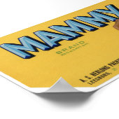 ヴィンテージオレンジフルーツクラートラベル ポスター (角)