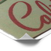 ヴィンテージオレンジフルーツクラートラベル ポスター (角)