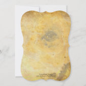 ヴィンテージオレンジフローラ結婚式招待状 招待状 (裏面)