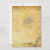 ヴィンテージオレンジフローラ結婚式招待状 招待状 (裏面)