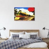 ヴィンテージオレンジブロッサムスペシャルトレイン1939 キャンバスプリント (インサイチュ (寝室))