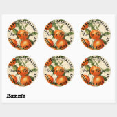 ヴィンテージオレンジマーマレード製品ビジネスラベル ラウンドシール (シート)