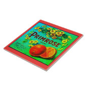 ヴィンテージオレンジ果実広告ラベル タイル (側面)