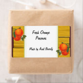 ヴィンテージオレンジ素朴カスタム缶詰ラベル ラベル (インサイチュ)